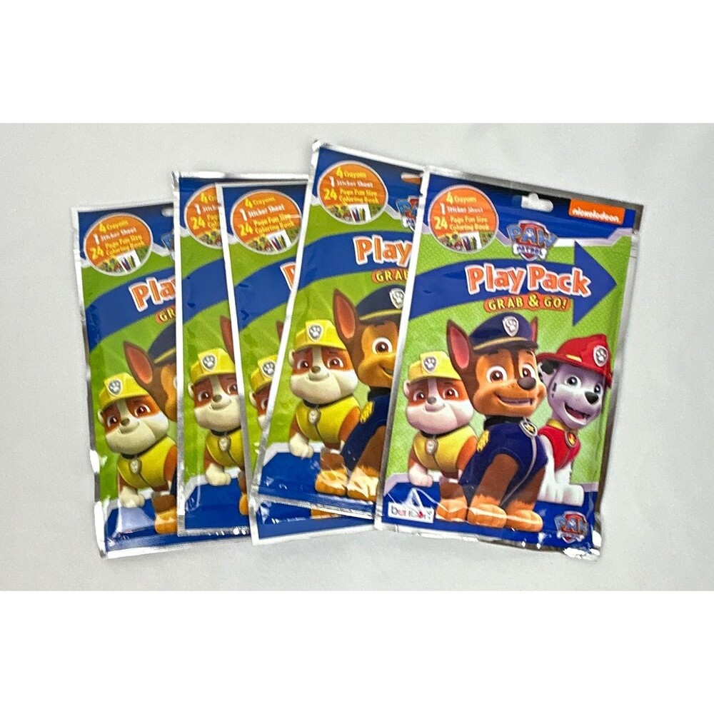 Nickelodeon PAW Patrol Play Pack Grab & Go Party Favors Chase Rubble Marshall